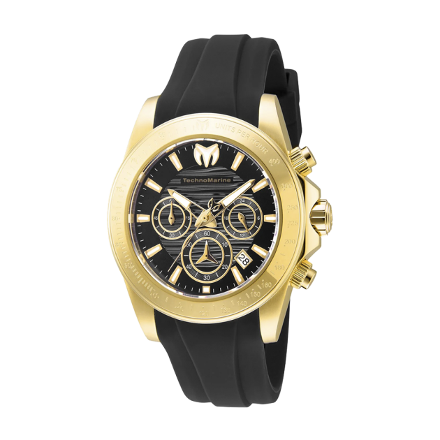 RELOJ TECHNOMARINE MANTA RAY TM-219035 - DORADO, NEGRO.