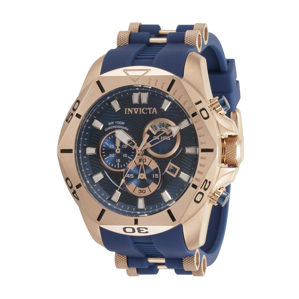 RELOJ PARA HOMBRE INVICTA SPEEDWAY 32260 - AZUL ORO ROSA.