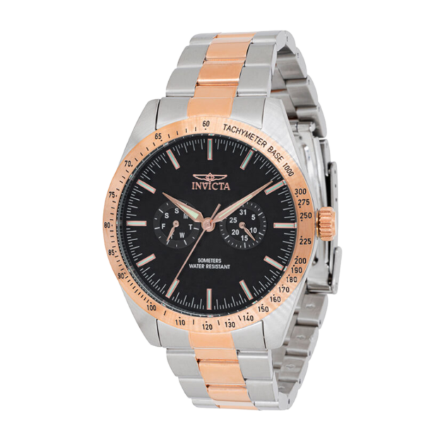 RELOJ PARA HOMBRE INVICTA SPECIALTY 45977 - PLATEADO Y ORO ROSA