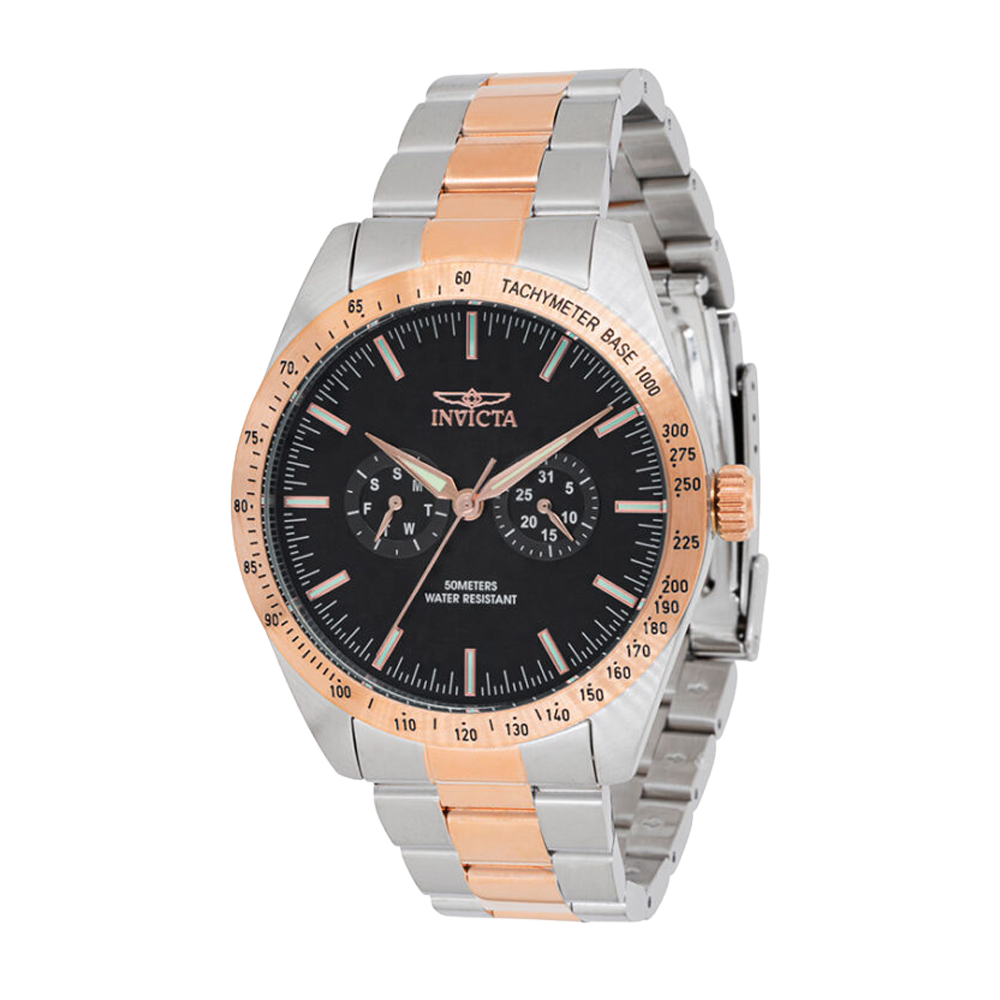 RELOJ PARA HOMBRE INVICTA SPECIALTY 45977 - PLATEADO Y ORO ROSA