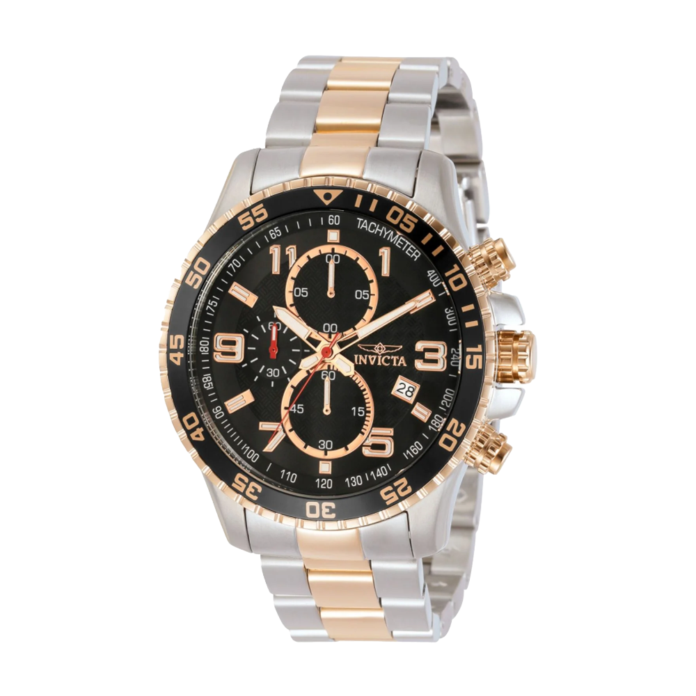 RELOJ PARA HOMBRE INVICTA SPECIALTY 14877 - PLATEADO Y ORO ROSA.