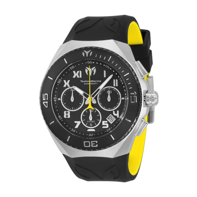 RELOJ PARA HOMBRE TECHNOMARINE MANTA TM 215068 - NEGRO Y AMARILLO