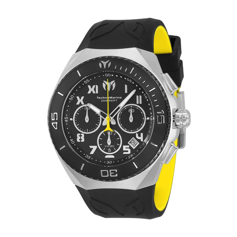 RELOJ PARA HOMBRE TECHNOMARINE MANTA TM 215068 - NEGRO Y AMARILLO