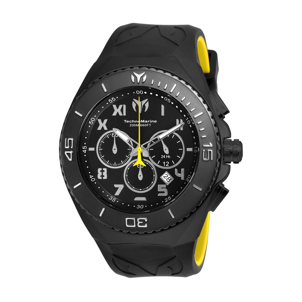 RELOJ PARA HOMBRE TECHNOMARINE MANTA TM 215069 - NEGRA Y AMARILLA