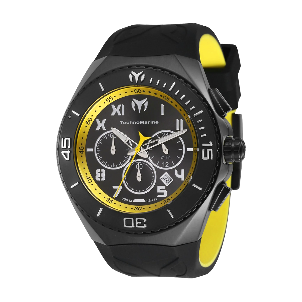 RELOJ PARA HOMBRE TECHNOMARINE MANTA TM 221045 - NEGRO Y AMARILLO