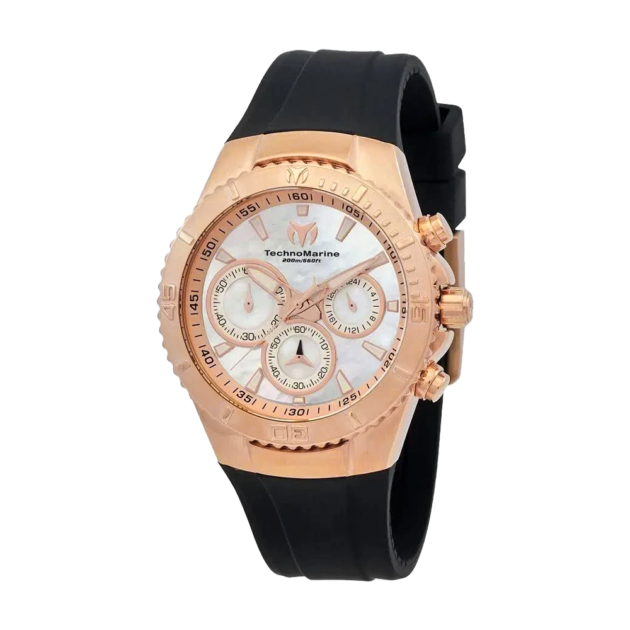 RELOJ UNISEX  TECHNOMARINE MANTA TM 220075 - NEGRO Y ORO ROSA