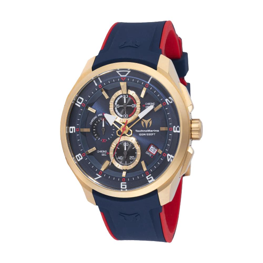 RELOJ DEPORTIVO PARA HOMBRE TECHNOMARINE OCEAN TM-318127 - AZUL MARINO, ROJO