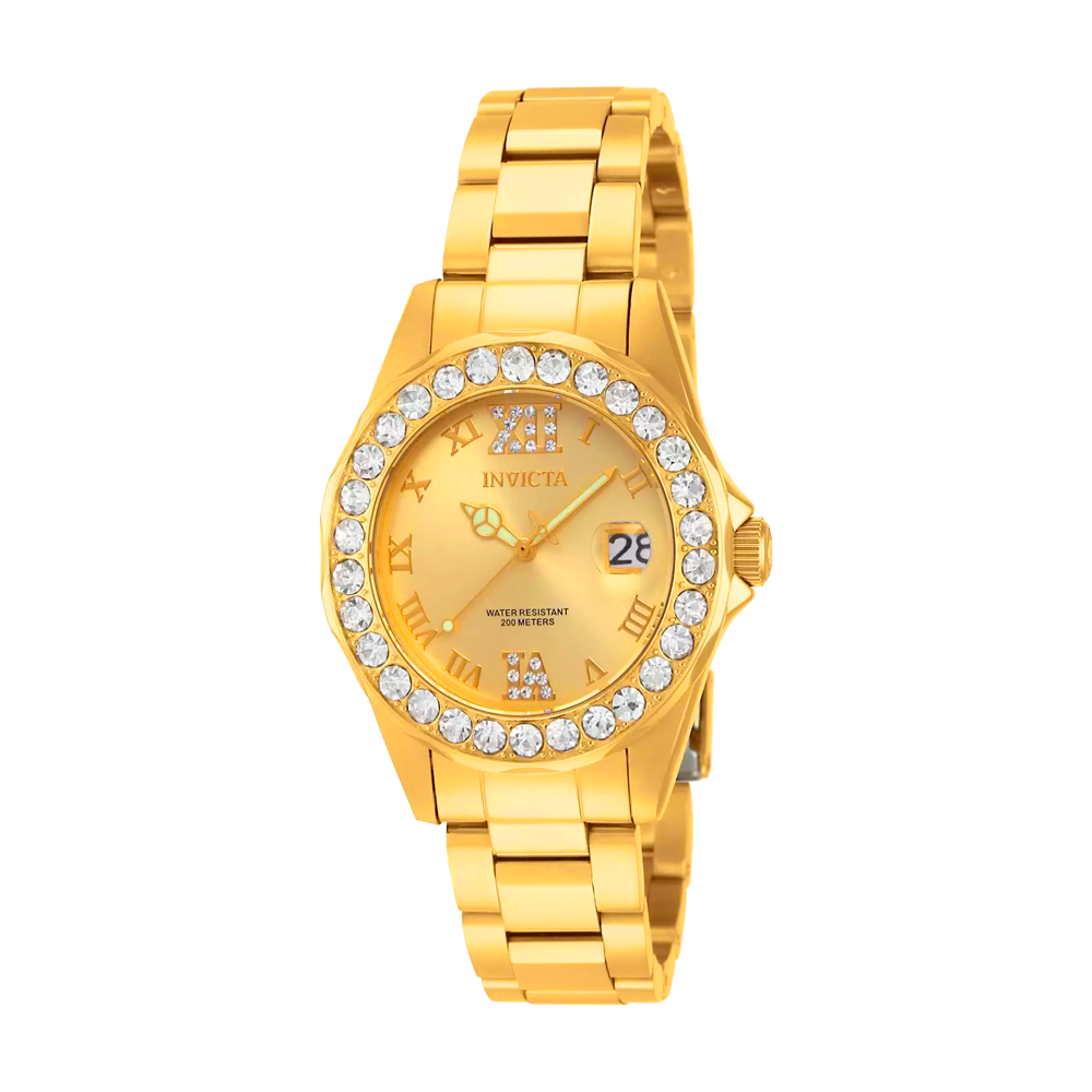 RELOJ PARA MUJER INVICTA PRO DIVER 15252 - ORO